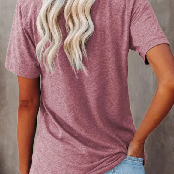 BE KIND NEW WOMENS PINK GRAPHIC TEE TOP TSHIRT SHIRT SUMMER CAUSAL FALL SIZE S - Picture 5 of 6